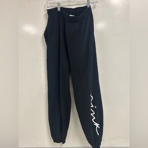 0370 Victoria’s Secret PINK black sweatpants-cozy lounge joggers